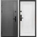 Тайга-Е 10см 2МДФ дверь входная Антик Серебро, МДФ Сатин Графит, МДФ Эмалит белый