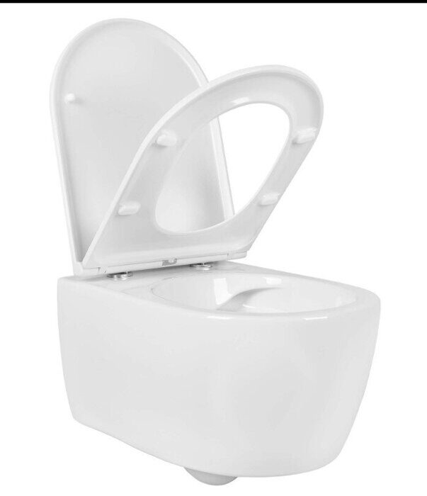 Европа Aquatek унитаз безободковый подвесной с сиденьем Soft Close  AQ1106L-00