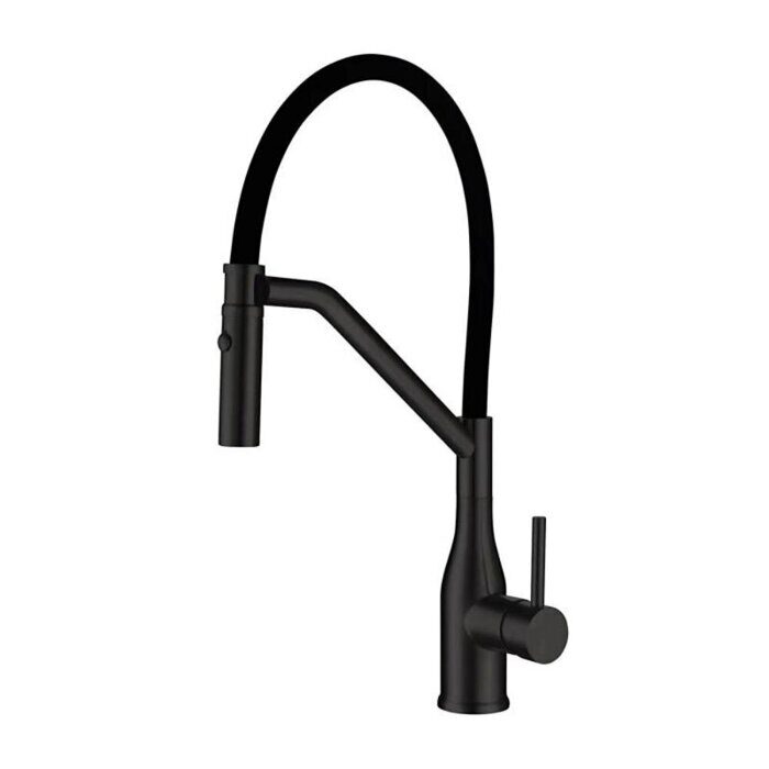 Gappo G4098-16 смеситель для кухни с гибким изливом черный