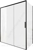 Aquanet Pleasure Evo, 00324130, AE65-100x80-BT, душевой уголок прямоугольный, 100х80х190 см прозрачное стекло, профиль черный