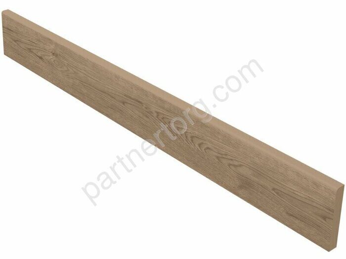 Classic Wood Rusty Beige CW03 бежевый неполированный керамогранит 7х60см Estima Плинтус