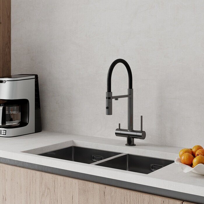 Ace Iddis смеситель для кухни графит ACEGMFFi05