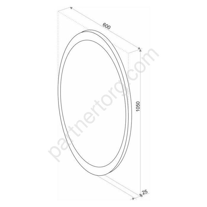 Lily Led ЗЛП494 Зеркало 600x1050