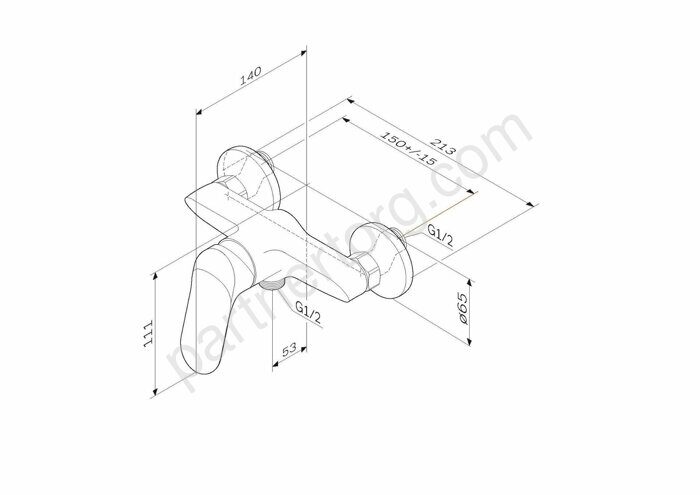 F85C20000 Sunny, смеситель для душа, хром, шт