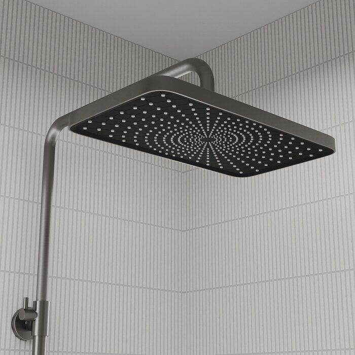 Parker Iddis душевая система с тропическим душем графит PARGM3Fi06