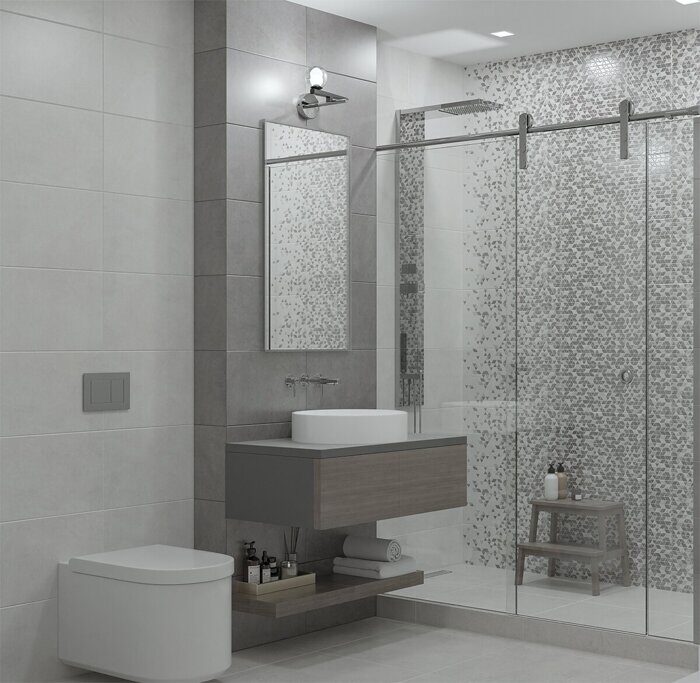 Artemest настенная плитка светло-серая матовая 31х63см Azori