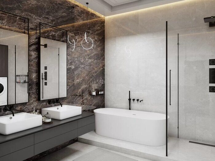 Roman Versailles Brown керамогранит полированный Duna Bluezone 120х60см