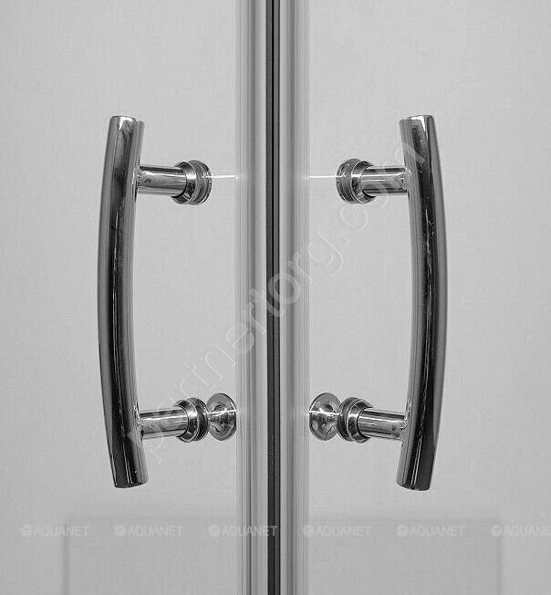 Aquanet Alfa Cube NAA1142, душевой уголок квадратный 100х100х210 см, прозрачное стекло, профиль хром