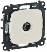 Legrand Valena Allure розетка ТВ проходная 1,5/14дБ 0-2400МГц, с лицевой панелью, цвет слоновая кость