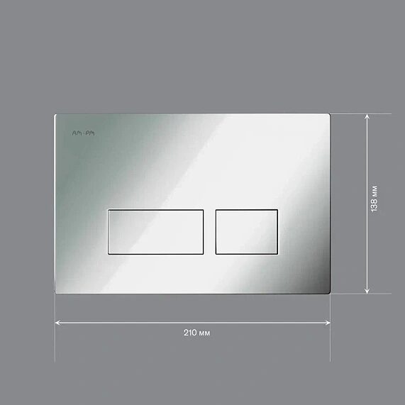 Клавиша для инсталляции пневматическая, пластик, хром I047051 Pro S AM.PM. Распродаж