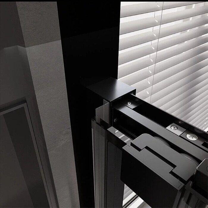 Veconi PTD30-B-120-01-C4 душевая дверь раздвижная 119х200 см, профиль черный