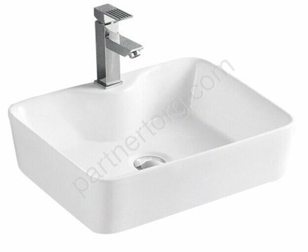 Azario белая раковина настольная 48х37х13см AZ-2010 SP