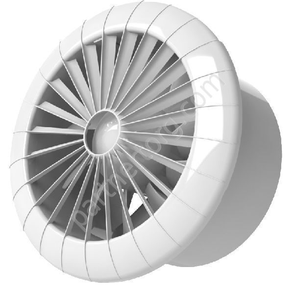 AirRoxy aRid BB осевой вентилятор потолочный D 100-120 мм, белый