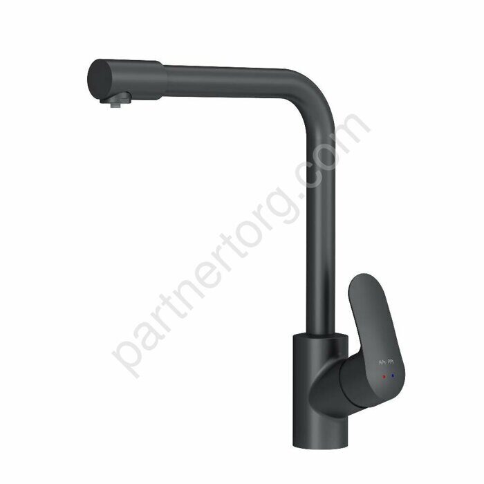 Like AM.PM смеситель для кухни L-образный излив, черный F8005022 Распродажа