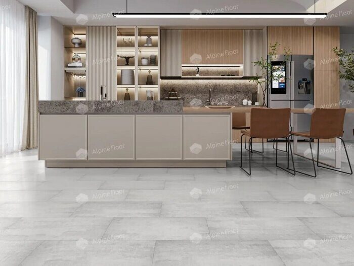 Самерсет Light Stone LVT клеевая плитка ПВХ Alpine Floor ECO 15-6