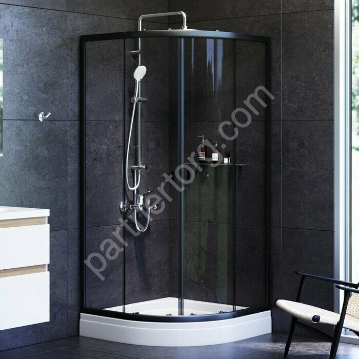 X-Joy Twin Slide,  Душевое ограждение c поддоном, 80x80 W88E-205-080BT AM.PM