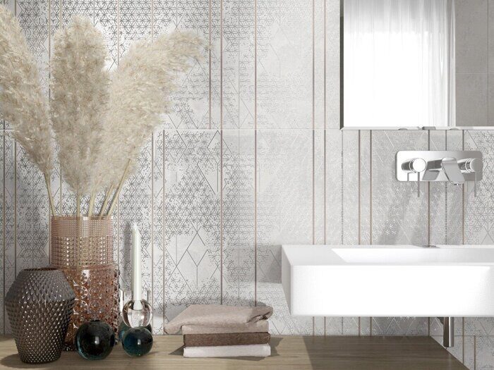 Global Ajour декор серый матовый 31х63см Azori