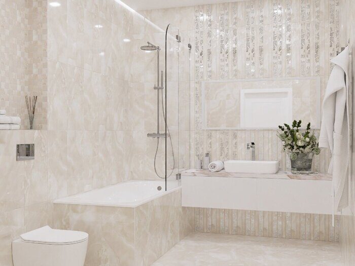 Latila Mosaic мозаика бежевая матовая глянцевая 30х30см Azori