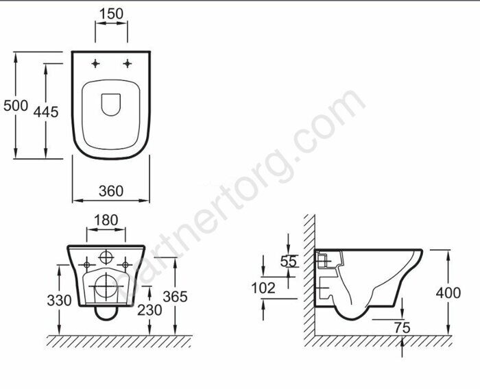 Vox  Jacob Delafon комплект инсталляции  и унитаза с сидением, без клавиши смыва