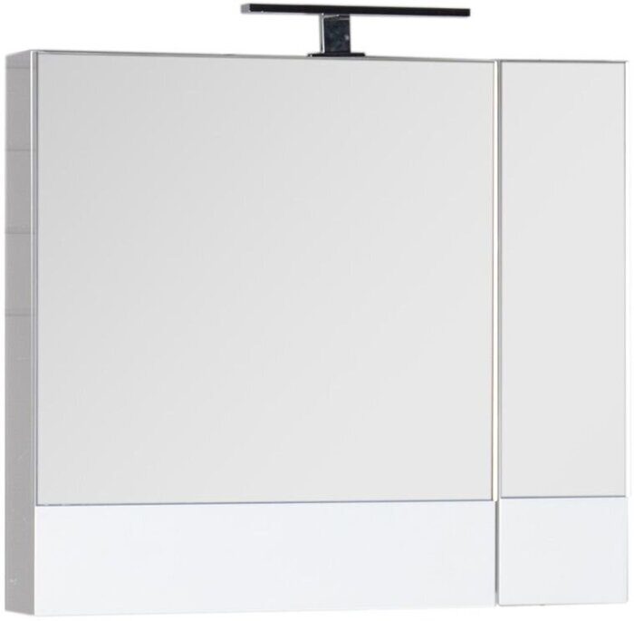 Нота/Римини 75 зеркальный шкаф белый камерино для ванной комнаты Aquanet