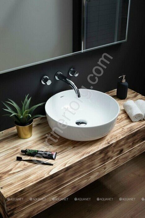 Moon-1 раковина накладная 415х415х135 без отверстия под смеситель