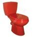 Элисса красный унитаз компакт напольный с сидением Оскольская керамика