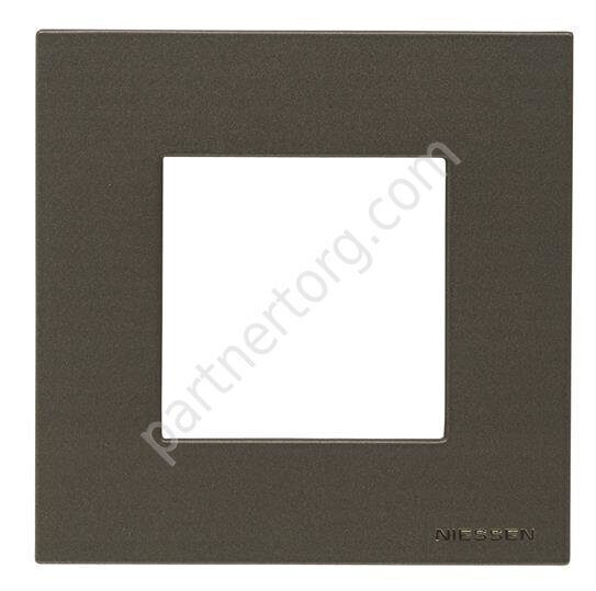 Рамка 1 пост Zenit Abb NIE, антрацит