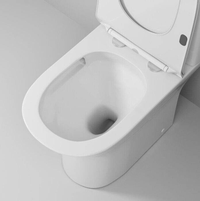 Grossman GR-4465SQ Торнадо напольный безободковый унитаз белый с сидением