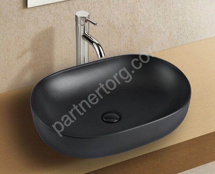 Azario темно-серая матовая  раковина настольная 60х41,5х13,5 см AZ-2196MDH