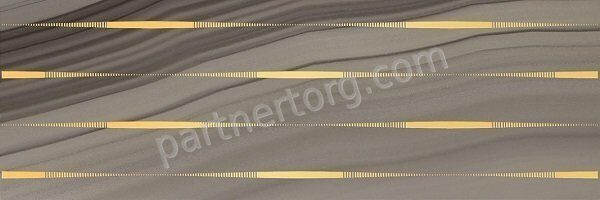 Agat Lines кофейный полированный керамический декор 60х20см Laparet VT\B40\60081