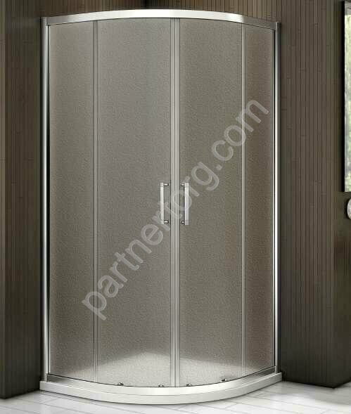 Latte R-90-G-WE Bas душевое ограждение 90х90см, стекло матовое, профиль белый