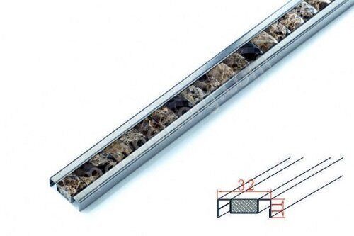 Karida вставка матовая коричневая Juliano 32мм JK3118