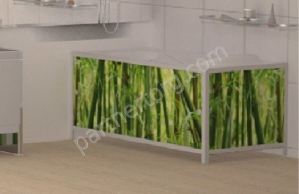 Бамбук Ультралегкий Арт экран под ванну пластик 1,48 м,  1,68м