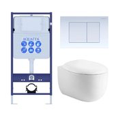 Set Aquatek Альтаир комплект рама INS-0000012, крепление KKI-0000002, унитаз AQ1980-00 и клавиша смыва KDI-0000009