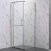 Veconi RV18-80-01-C5 душевой угол 80х80x200 см, дверь распашная, профиль хром