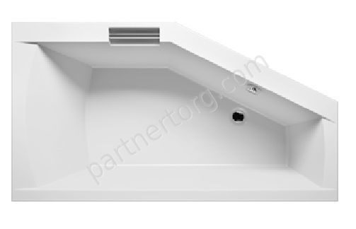 Гета ассиметричная акриловая ванна Riho 170х90 см