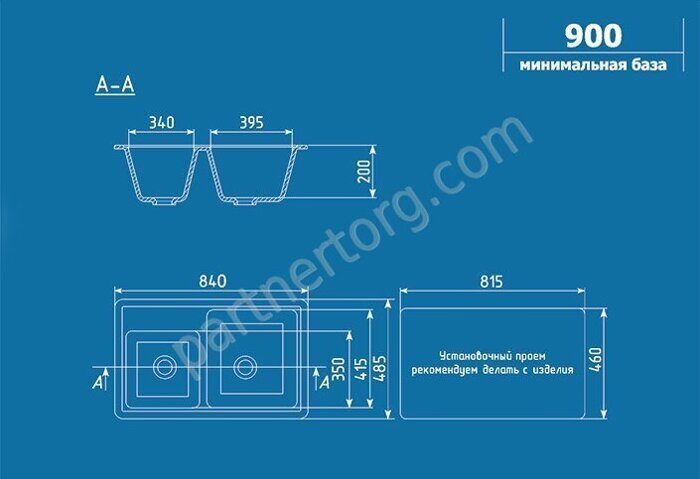 U-200 врезная каменная мойка кухонная Ulgran