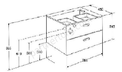 Victoria Nord тумба для ванной комнаты белый 80 Roca