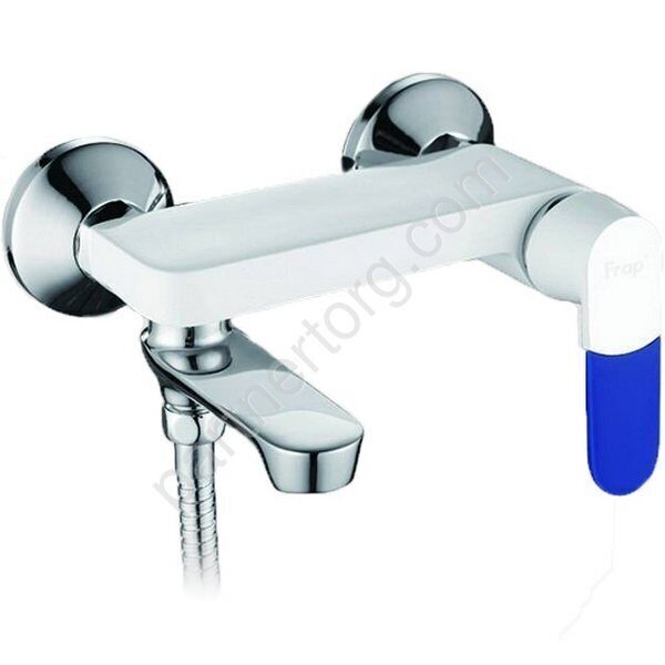 Frap F3234 смеситель для ванны белый/хром