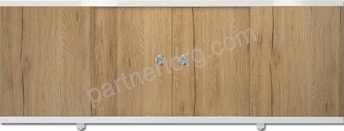 Экран-купе под ванну с раздвижными дверцами цветной 169х56см цвет Дуб вотан