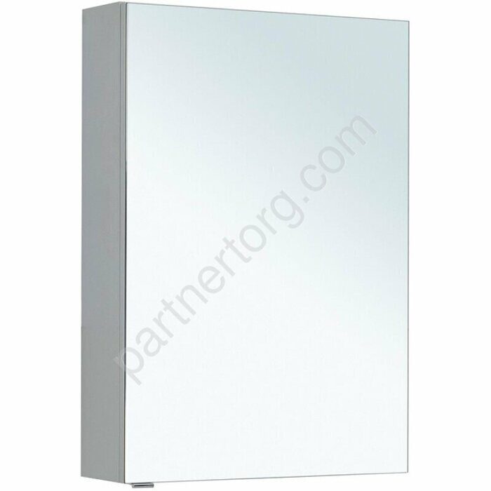 Алвита 60 зеркальный шкаф серый антрацит для ванной комнаты Aquanet