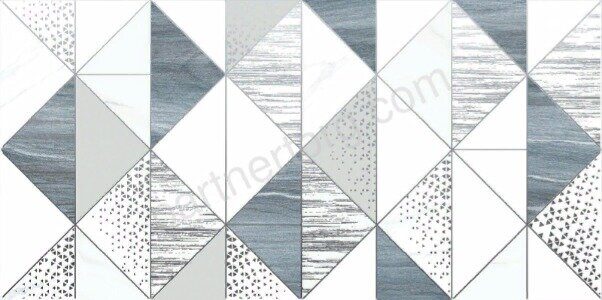 Julia AltaCera декор керамический серый глянцевый 24,9х50см