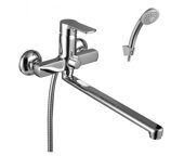 Plus Grace LM1551C смеситель для ванны и душа с плоским изливом, хром Lemark