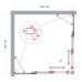 BelBagno LUCE-A-22-80+30-C-Cr душевой уголок 110х110х195 см, дверь раздвижная, стекло прозрачное, профиль хром