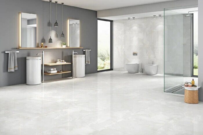 Onyx Bianco керамогранит полированный Duna Colortile 120х60см