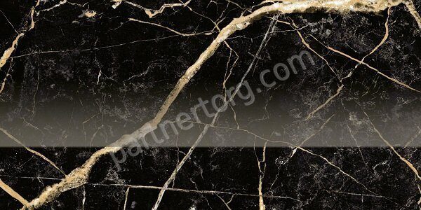 Charme Extra Laurent Alzata патинированный бордюр чёрный Italon 15x30см