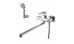 Basis LM3617C, смеситель для ванны и душа с плоским изливом, хром Lemark