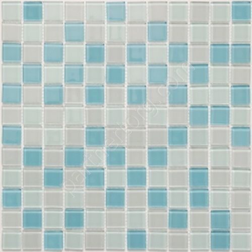 Голубая стеклянная мозаика Crystal series S-457