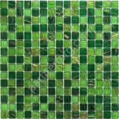 Verde мозаика стеклянная с авантюрином зеленая Bonaparte