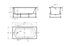 Gava Roca ванна акриловая прямоугольная 150х75см